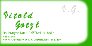 vitold gotzl business card